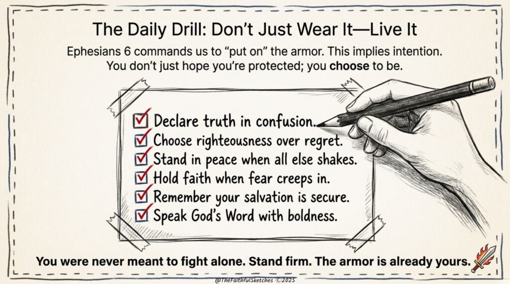 how to put on The full Armor of God
