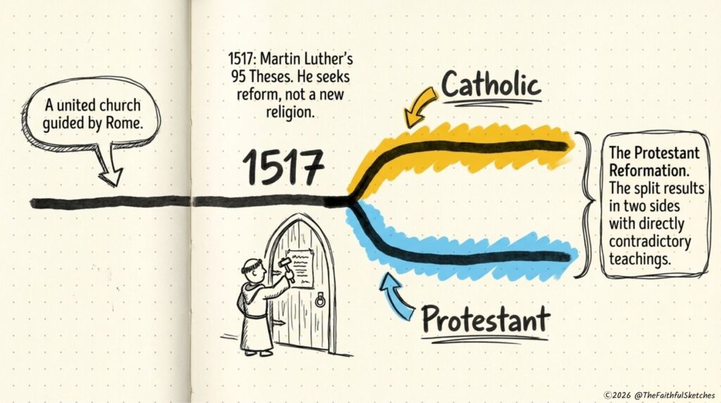 The Difference Between Catholics and Protestants Explained
