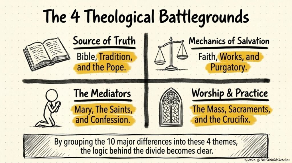 Catholics vs Protestants Explained