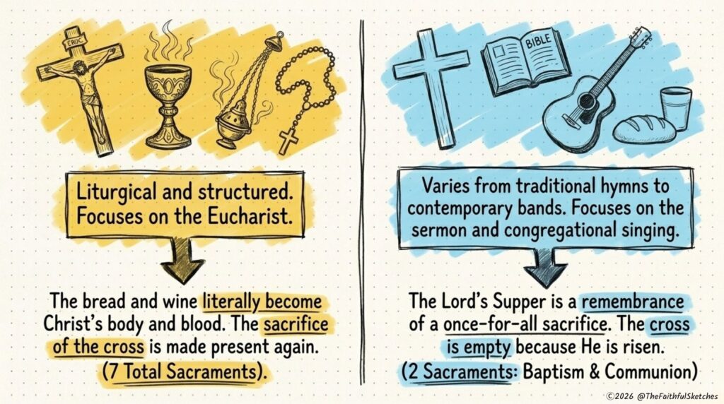 Catholics vs Protestants Explained