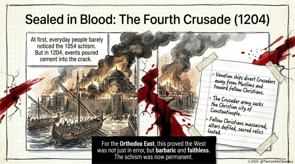 the fourth crusade the great schism 1054 