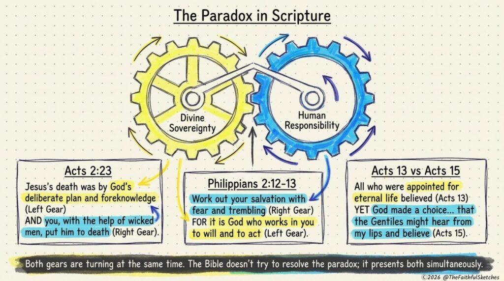 bible verses for predestination and free will