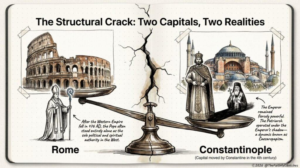 The Great Schism of 1054 Rome vs Constantinople
