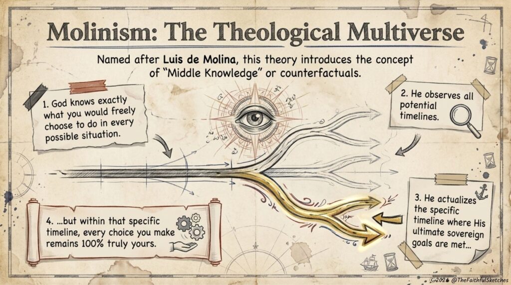 what is molinism the middle ground