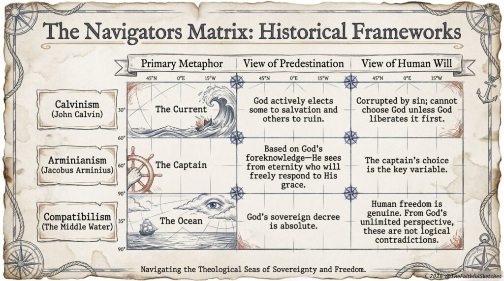 calvinism arminianism compatibilism