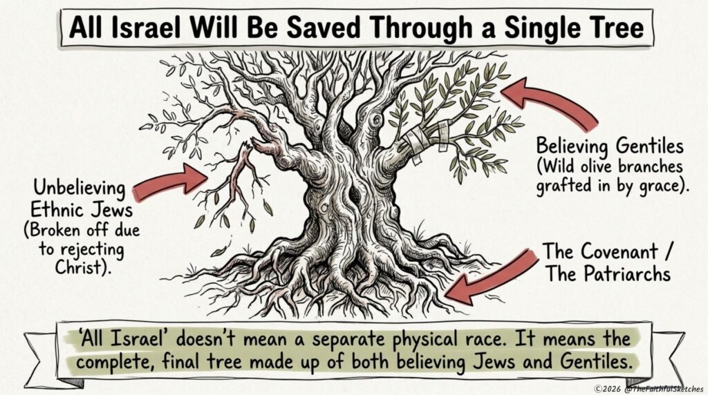 meaning of Romans 11:26 all Israel shall be saved