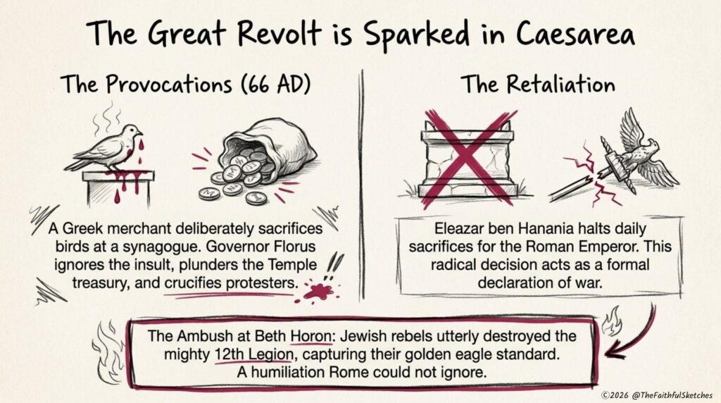 The First Jewish-Roman War 66 – 73 AD