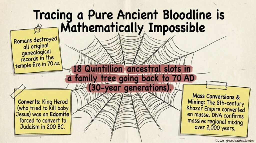 Bloodlines, Exile, and the Math of Genealogy
