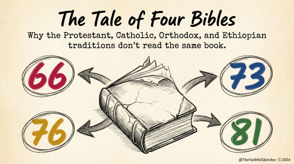 Why Catholics, Orthodox, Ethiopian and Protestants Have Different Bibles