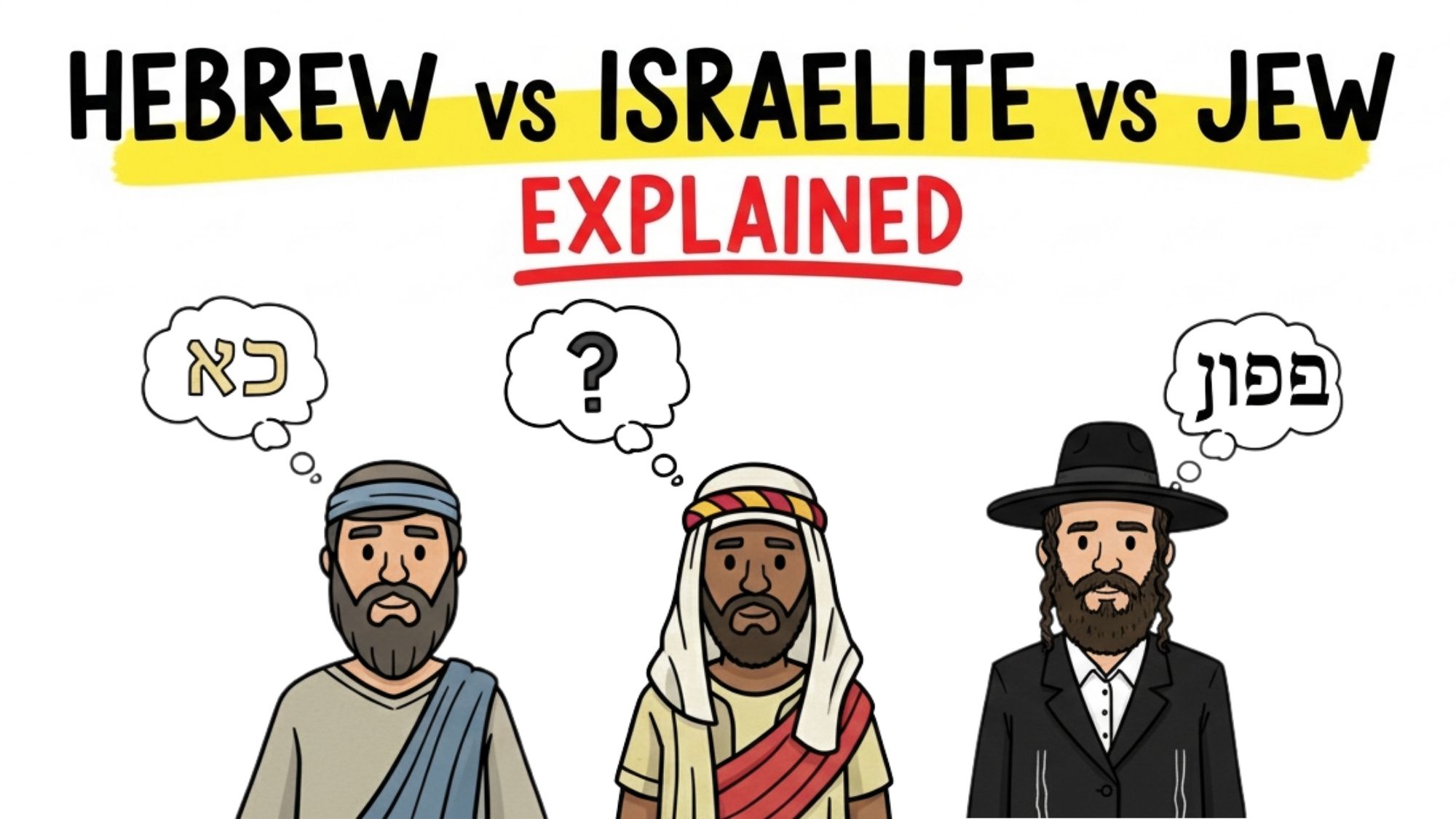 Hebrews, Israelites & Jews: What’s the Real Difference?