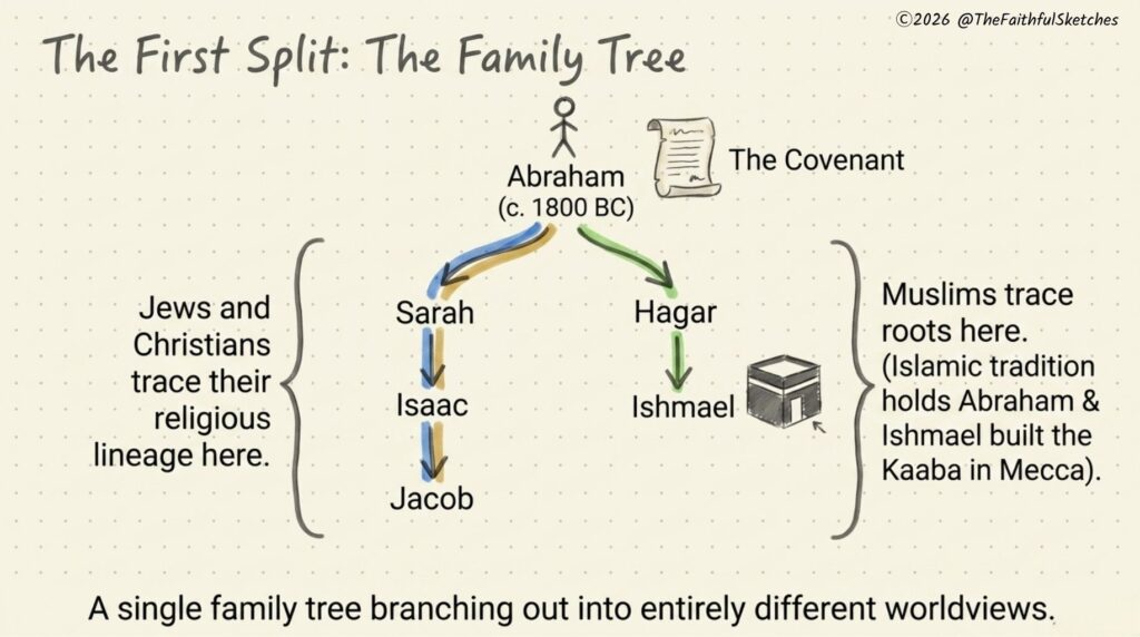 difference between jews and muslim